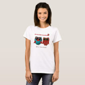 Owl houdt van u-Dames T-shirt (Voorkant volledig)