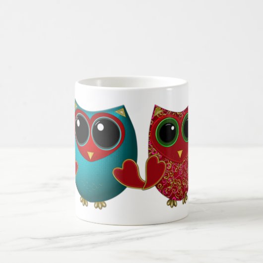 Owl houdt van u-Koffee Mok (Center)