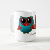 Owl houdt van u MOK COFFEE (Voorkant links)