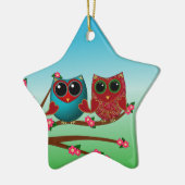 Owl houdt van u-Ster Ornament (Links)