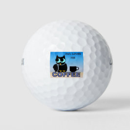 Owl houdt van zijn koffie golfballen