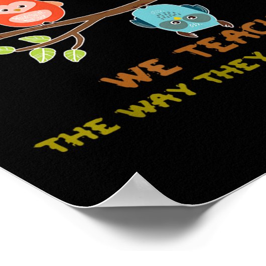 Owl If They Can't Learn The Way We Teach Sped Teac Poster (Hoek)