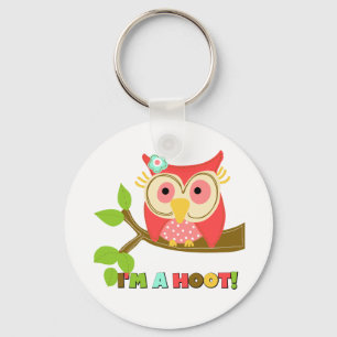 Owl ik ben een Hoot Sleutelhanger