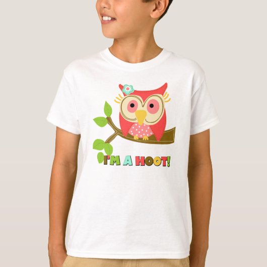 Owl ik ben een Hoot T-shirt (Voorkant)