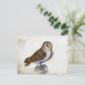 Owl Illustratie Briefkaart (Staand voorkant)