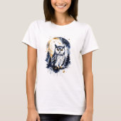 Owl in a Starry Forest T-shirt (Voorkant)