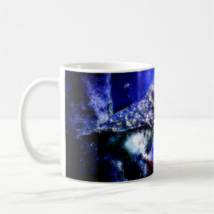 Owl in blauwe Mok