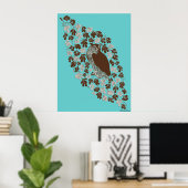 Owl in de eik poster (Thuiskantoor)