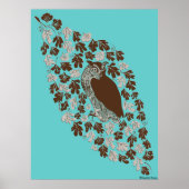Owl in de eik poster (Voorkant)