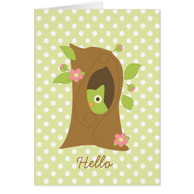 Owl in een boom (Voorkant)