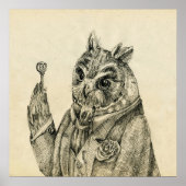 Owl in een pak-neem deze sleutel poster (Voorkant)