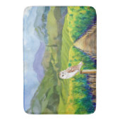 Owl in een wijngaard badmat (Voorkant Verticaal)