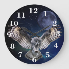 Owl in Flight Grote Klok