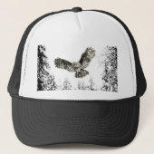 Owl in Flight Striking Forest Natuur Wildlife Bird Trucker Pet (Voorkant)