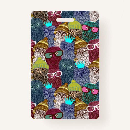 Owl in kroon badge (Voorkant)