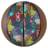 Owl in kroon basketbal (Verticaal)