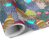 Owl in kroon cadeaupapier (Rol Hoek)