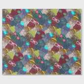 Owl in kroon cadeaupapier (Vlak)