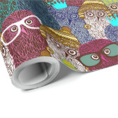 Owl in kroon cadeaupapier (Rol Hoek)