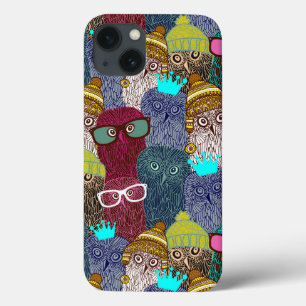 Owl in kroon Case-Mate iPhone case