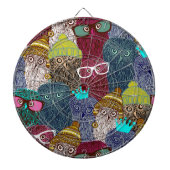 Owl in kroon dartbord (Voorkant)