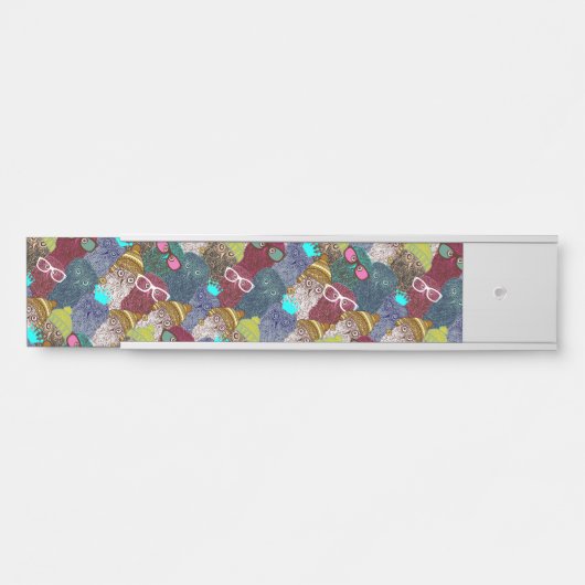 Owl in kroon deurbordje (Voorkant)