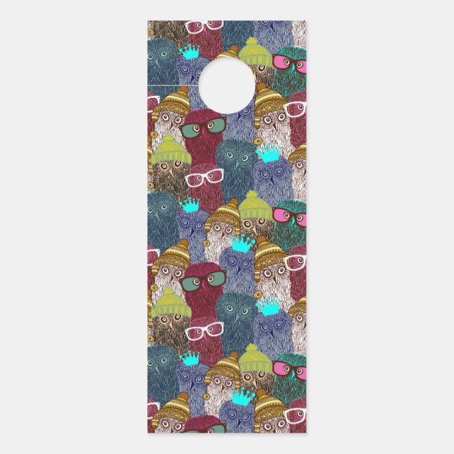 Owl in kroon deurhanger (Voorkant)