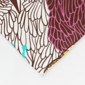 Owl in kroon fleece deken (Hoek)