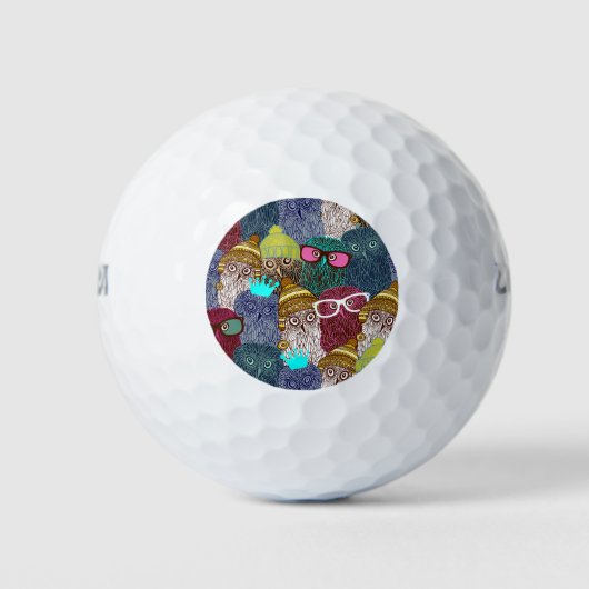Owl in kroon golfballen (Voorkant)