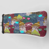 Owl in kroon golfheadcover (Voorkant)