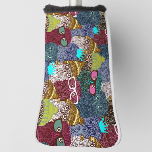 Owl in kroon golfheadcover (Draai 90)