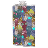 Owl in kroon heupfles (Links)