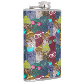 Owl in kroon heupfles (Rechts)