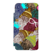 Owl in kroon incipio iPhone portemonnee hoesje (Voorkant Agenda)