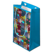 Owl in kroon klein cadeauzakje (Voorkant Gekanteld)