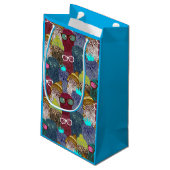 Owl in kroon klein cadeauzakje (Achterkant Gekanteld)