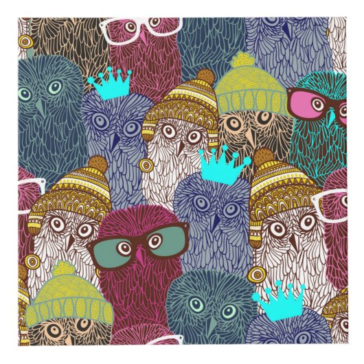 Owl in kroon kubus (Rechts)