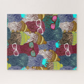 Owl in kroon legpuzzel (Horizontaal)