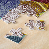 Owl in kroon legpuzzel (Zijkant)