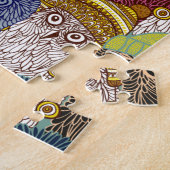 Owl in kroon legpuzzel (Zijkant)