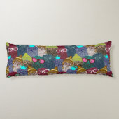 Owl in kroon lichaamskussen (Achterkant)