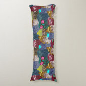 Owl in kroon lichaamskussen (Voorkant Verticaal)