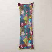 Owl in kroon lichaamskussen (Achterkant (Verticaal))