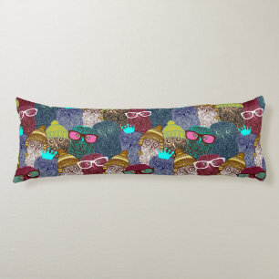 Owl in kroon lichaamskussen