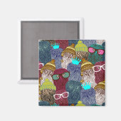 Owl in kroon magneet (Voorkant / Achterkant)