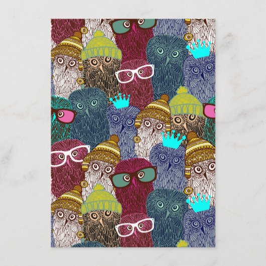 Owl in kroon menu (Voorkant)