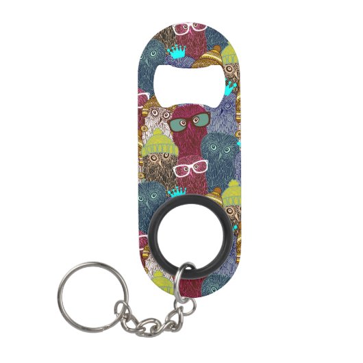 Owl in kroon mini flessenopener (Voorkant)