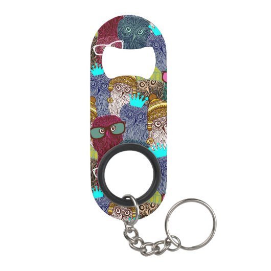 Owl in kroon mini flessenopener (Achterkant)