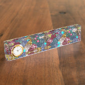 Owl in kroon naambordje (Zijkant)