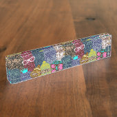 Owl in kroon naambordje (Zijkant)